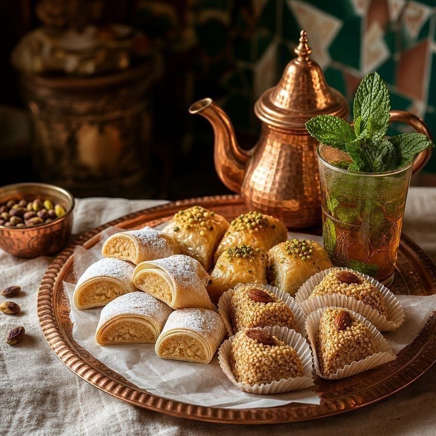 Pâtisseries & thé à la menthe